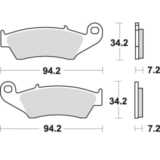 PLAQUETTES DE FREIN AVANT BRAKING SUZUKI RMZ 250 2004-24