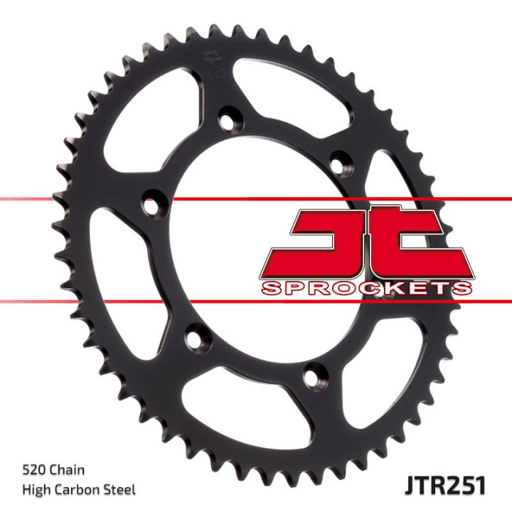 Couronne JT SPROCKETS 50 dents acier pas 520 type 251 Yamaha WRF-250 2007-18