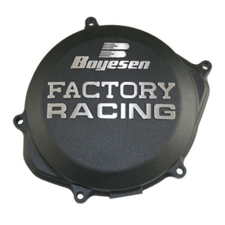 Couvercle de carter d'embrayage BOYESEN Factory Racing noir Honda CRF 450 2017-24