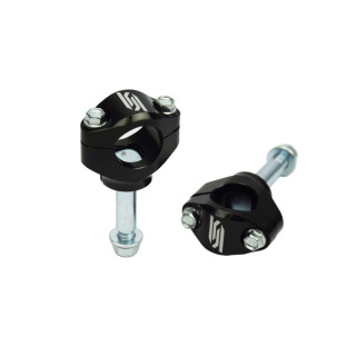 Pontets de guidon SCAR Ø28.6mm +30mm pour té de fourche d'origine Kawasaki KXF 250 450