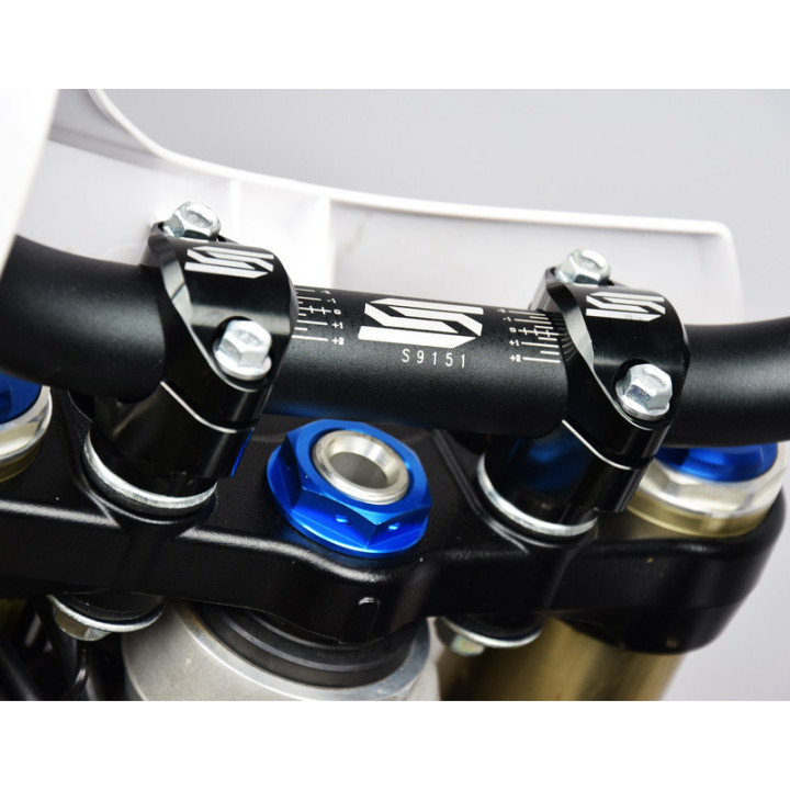 Pontets de guidon SCAR Ø28.6mm +30mm pour té de fourche d'origine Kawasaki KXF 250 450