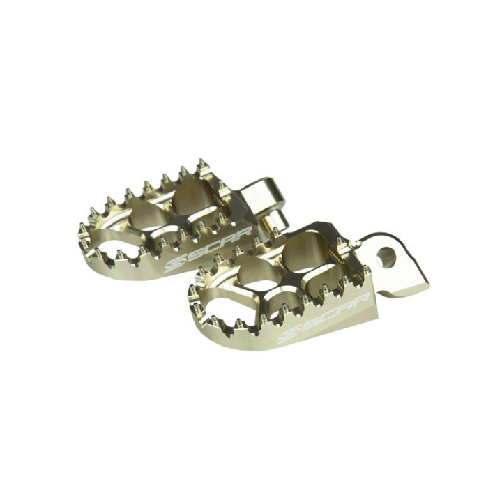 REPOSE PIEDS EVO SCAR COULEUR TITANE YAMAHA YZF 450 03/24