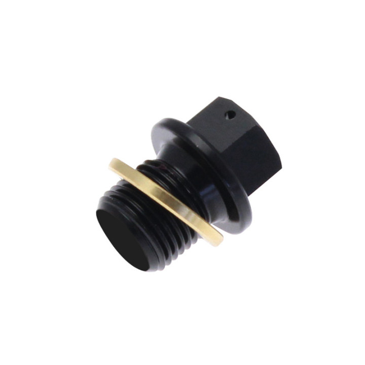 BOUCHON VIDANGE M10X1.25 ALU NOIR YAMAHA YZ 125 2005-24 YZF 250 450 WRF 250