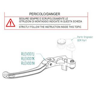 Kit leviers frein embrayage repliables-réglables LIGHTECH magnésium-aluminium KAWASAKI Z900