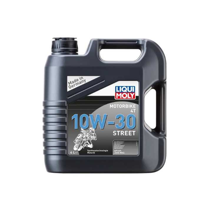 Huile moteur moto 4T 10W-30 Street 4l 100% synthétique