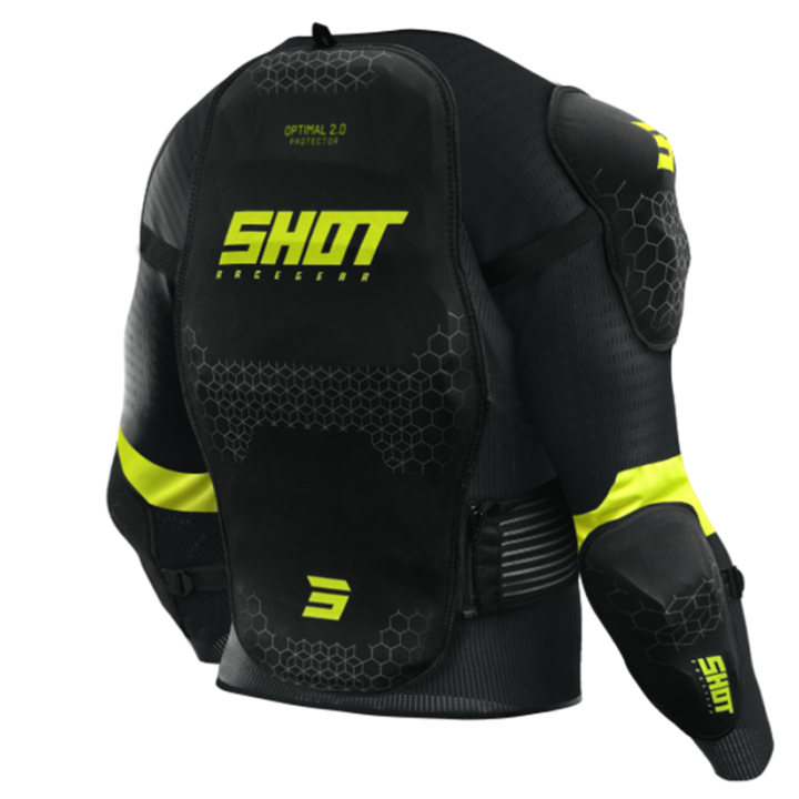 GILET MOTO CROSS SHOT OPTIMAL 2.0 BLACK ADULTE