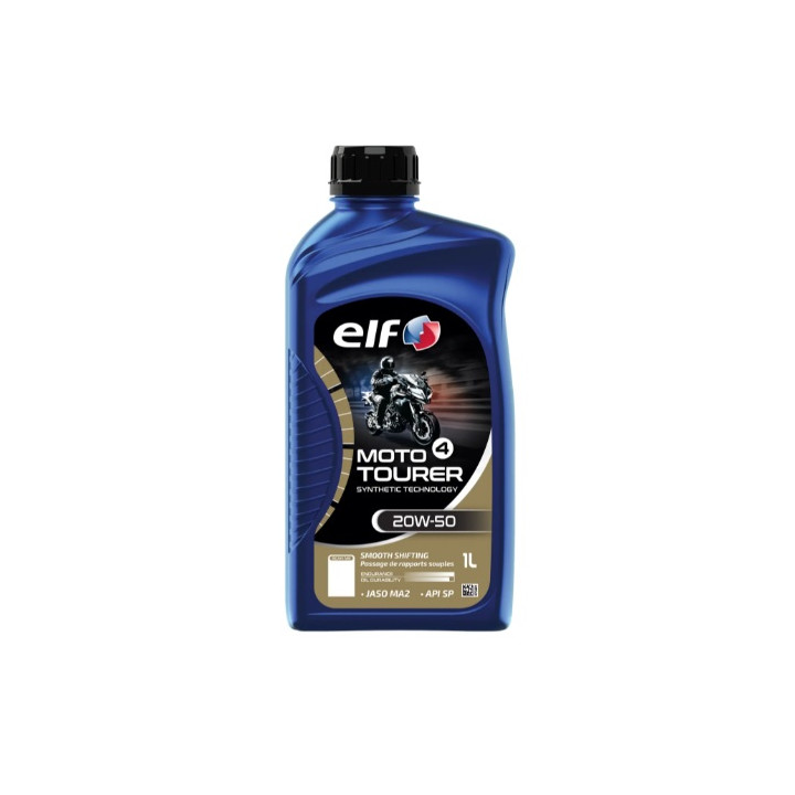 HUILE MOTEUR MOTO 4 TOURER 20W-50 ELF TECHNOLOGIE SYNTHETIQUE 4T 1L