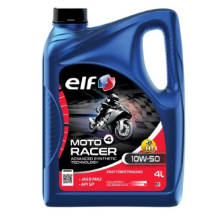HUILE MOTEUR MOTO 4 RACER 10W-50 ELF TECHNOLOGIE AVANCEE SYNTHETIQUE 4T 4L