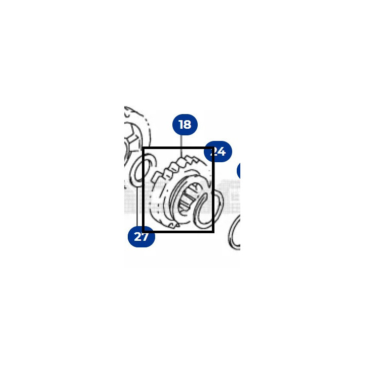 PIGNON DE BOITE 5EME SUZUKI RM 250 24351-37E00
