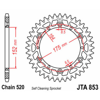 COURONNE JT SPROCKETS ALU STANDARD YAMAHA - 520 - 52 DENTS