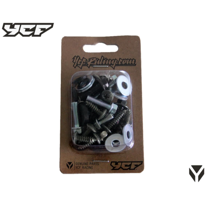 KIT VIS YCF COMPLETE SELLE CADRE RESERVOIR PLASTIQUES 50 88 125 150 PILOT START LITE SAUF BIGY