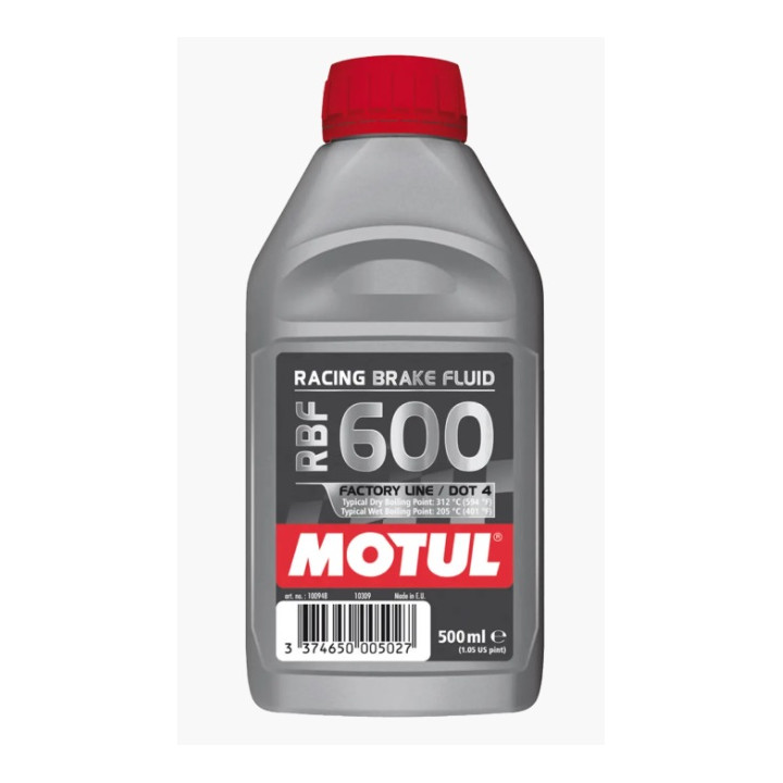 LIQUIDE DE FREIN MOTUL RBF 600 500ML DOT 4 SYNTHETIC MOTO