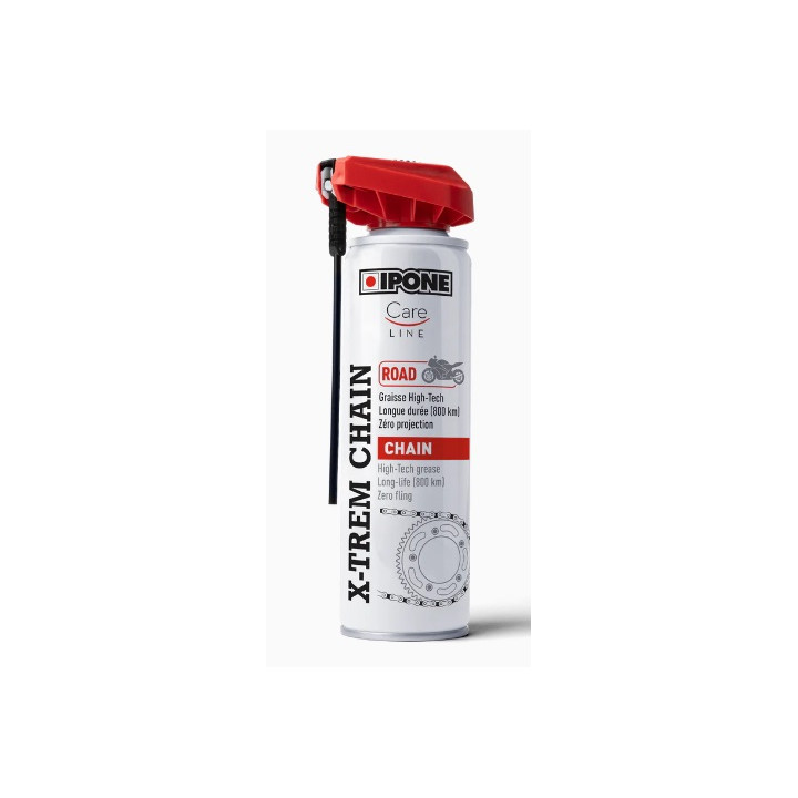 GRAISSE BOMBE CHAINE IPONE SPRAY CARELINE X-TREM CHAIN ROAD 250ML MOTO