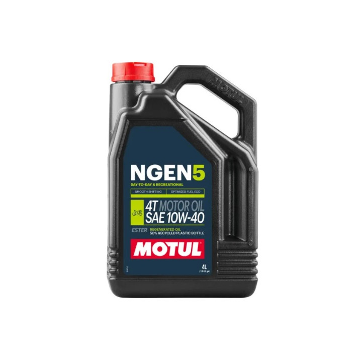HUILE NGEN5 MOTUL TECHNOSYNTHESE 10W40 MOTO MOTEUR 4T 4 Litres
