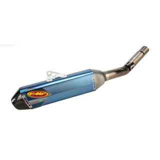 SILENCIEUX FMF FACTORY 4.1 RCT SLIP-ON MUFFLER TITANIUM & CARBON BLUE ANODIZED KAWASAKI KXF450 12-15