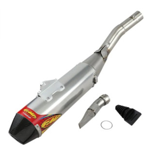 SILENCIEUX FMF MUFFLER FACTORY 4.1 RCT STAINLESS SL (SLIP-ON) W/ CARBON END CAP YZF450 18-27