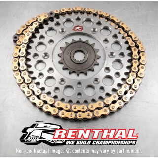 Kit chaine RENTHAL 520 type R1 13/52 Honda CR 125 2003-07