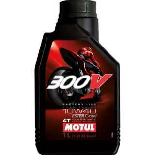 HUILE MOTEUR MOTUL 300V FACTORY LINE OFF ROAD 10W40 4T 100% SYNTHETIC 1 LITRE