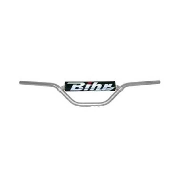 GUIDON MX ONE BIHR ALU 22.2mm ET MOUSSE 80 85 ARGENT