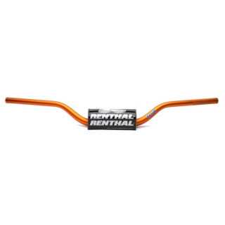 GUIDON FATBAR SX 85 RENTHAL ORANGE AVEC MOUSSE