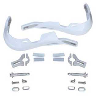 PAIRE DES PROTEGES MAINS YCF ENDURO SUPERMOTO BLANCHE POUR GUIDON ACIER ALU DIAMETRE 22.2 ET 28.6