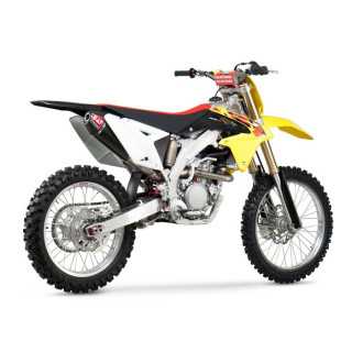 LIGNE COMPLÈTE YOSHIMURA USA RS4 TITANE/SILENCIEUX CARBONE RMZ 250 POT D'ECHAPPEMENT 10/17