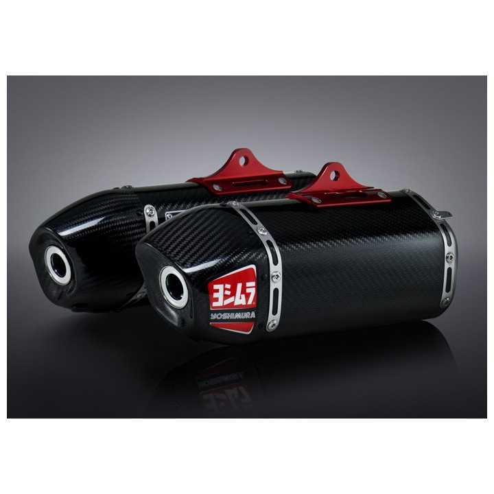 LIGNE COMPLÈTE YOSHIMURA USA RS-9 TITANE/2 SILENCIEUX CARBONE CRF 250 POT D'ECHAPPEMENT 14/17