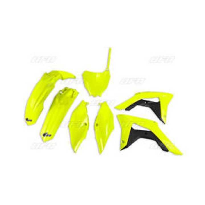 KIT PLASTIQUES UFO JAUNE FLUO CRF 450 OU 250 2017/2018