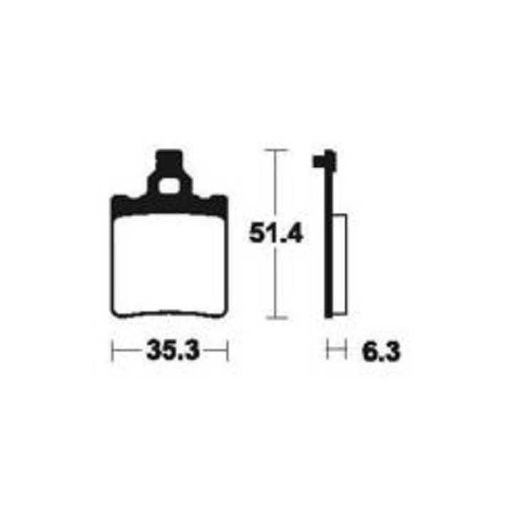 PLAQUETTES DE FREIN ARRIERE MO74 LOISIR BENDIX KTM SX 65 00/03