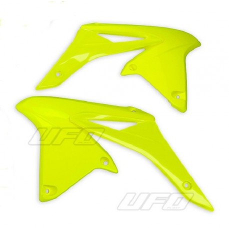 Ouies de radiateur UFO jaune fluo Suzuki RM-Z250 1417