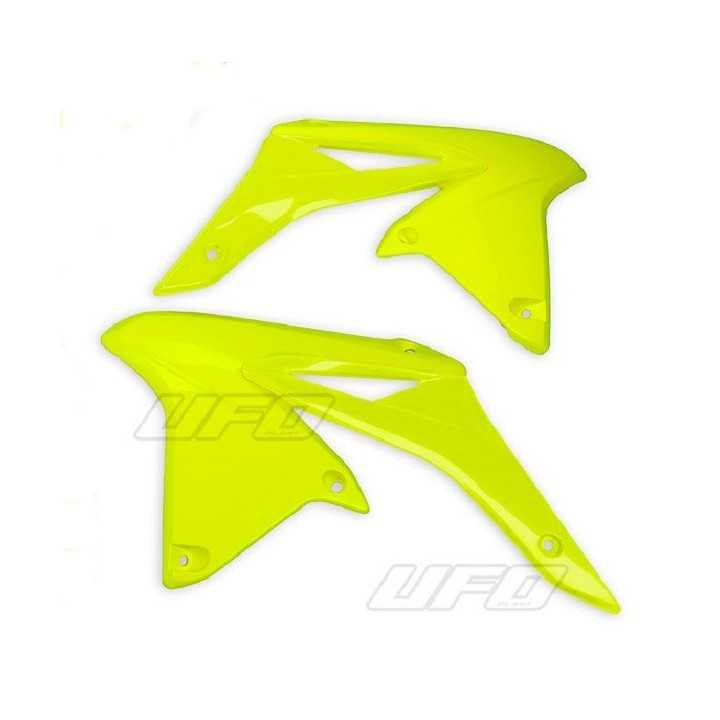 Ouies de radiateur UFO jaune fluo Suzuki RM-Z250 1417