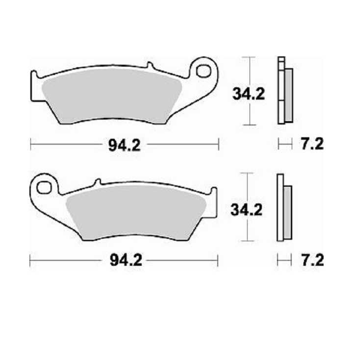 PLAQUETTES DE FREIN AVANT BRAKING YAMAHA YZF 250 01/06